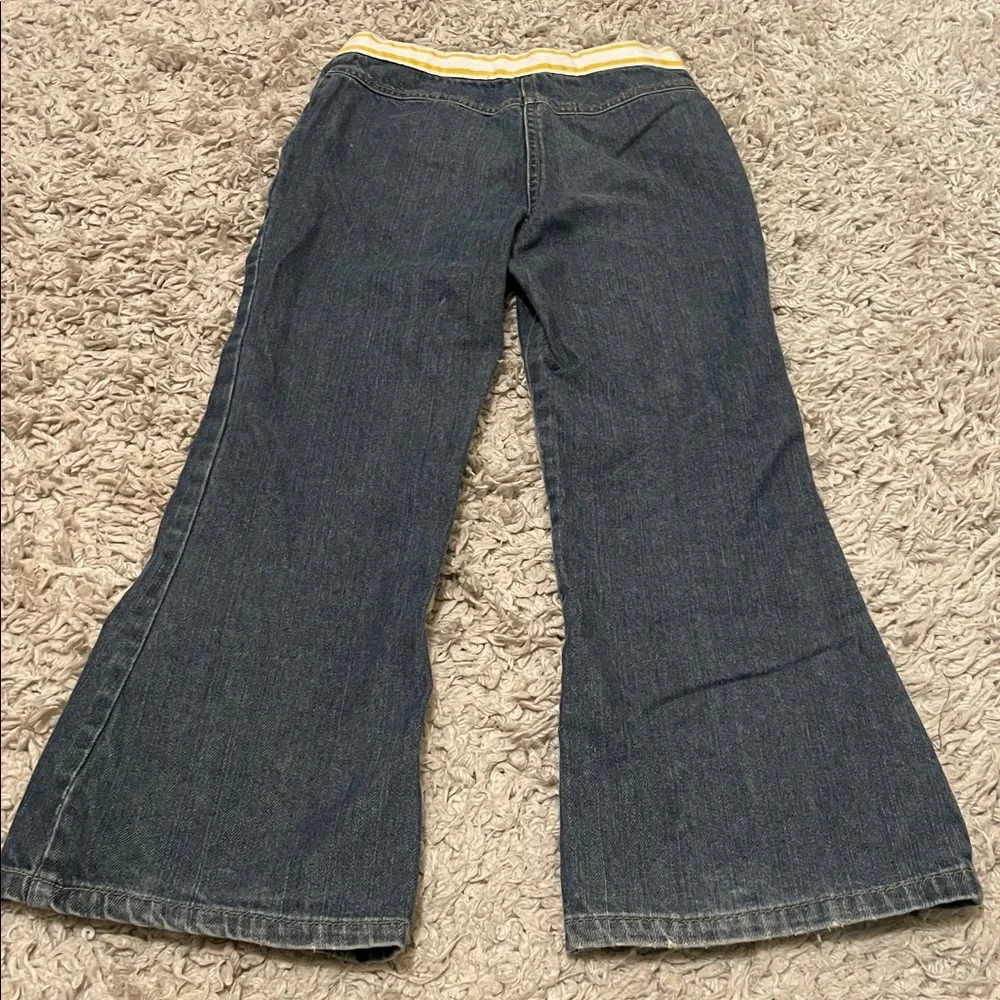 2007 Gymboree Outlet Flare Jeans w/Sunflower Embroidery, Size 7